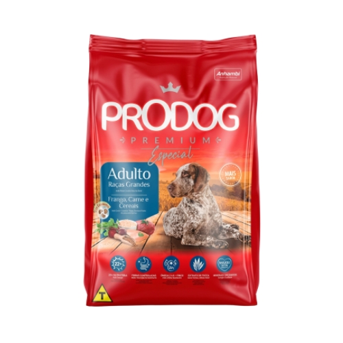 ProDog - Adulto - Raças Grandes - Frango, Carne e Cereais