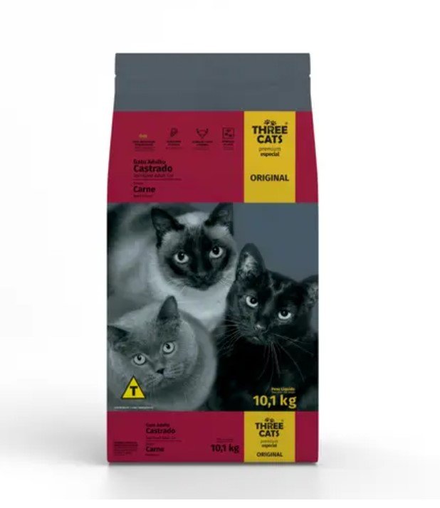 Three Cats Original - Castrados - Carne