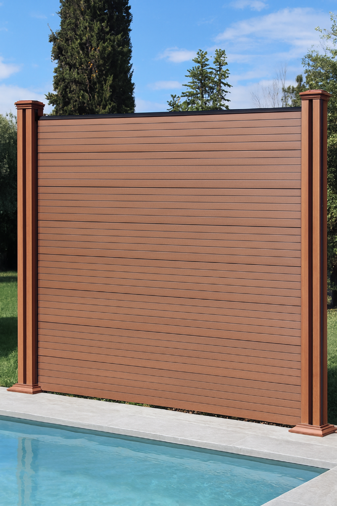 Muro WPC RED. 1,80x1,80