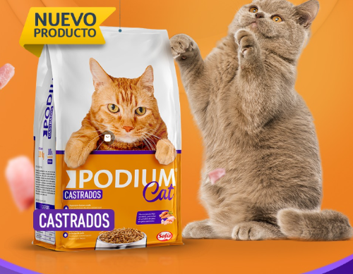 PODIUM GATO CASTRADO BOLSA DE 10 kg SOFIA