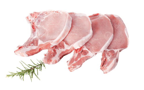 CHULETA DE CERDO CON CUERO ENTERA O PICADA