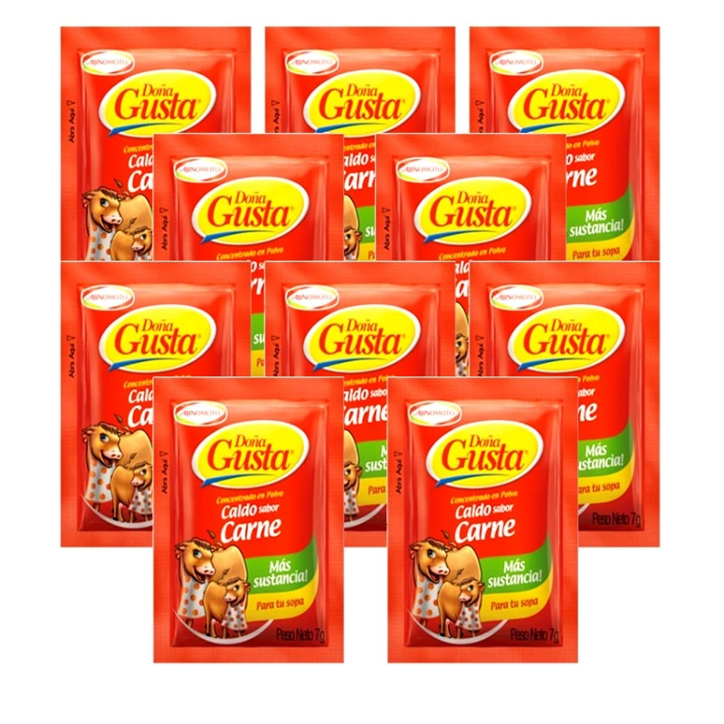 DOÑA GUSTA CARNE CAJA COMPLETA 10 PAQ