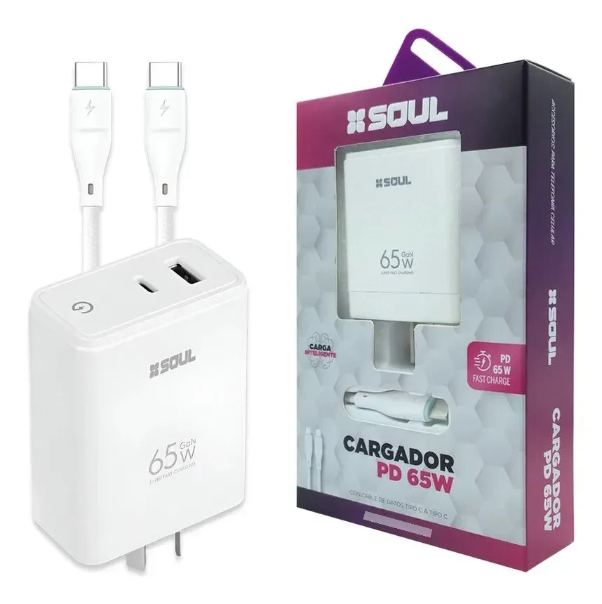 CARGADOR  SOUL TURBO POWER PLUS C 65W