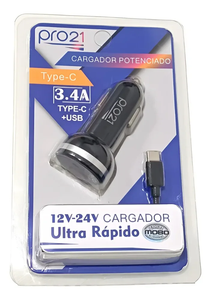 Cargador de auto PRO21 Tipo C