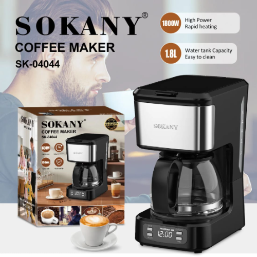 Cafetera SOKANY – 0.75 L (6 tazas)-SK04044