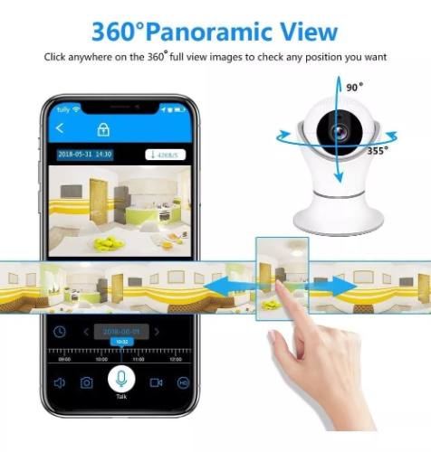 Cámara Inteligente con cabezal de cuna IP WIFI  JT-8165HP