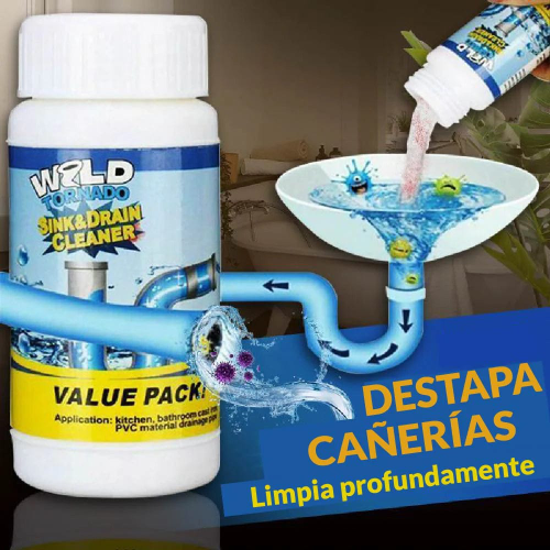 Polvo Destapador de Tuberías y Desagües