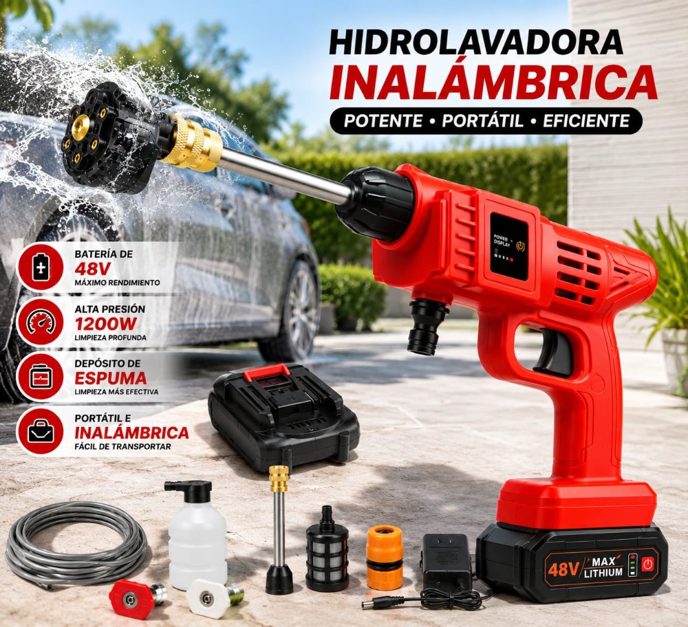 Hidrolavadora Recargable MUKINTA 24V   JMT-1044