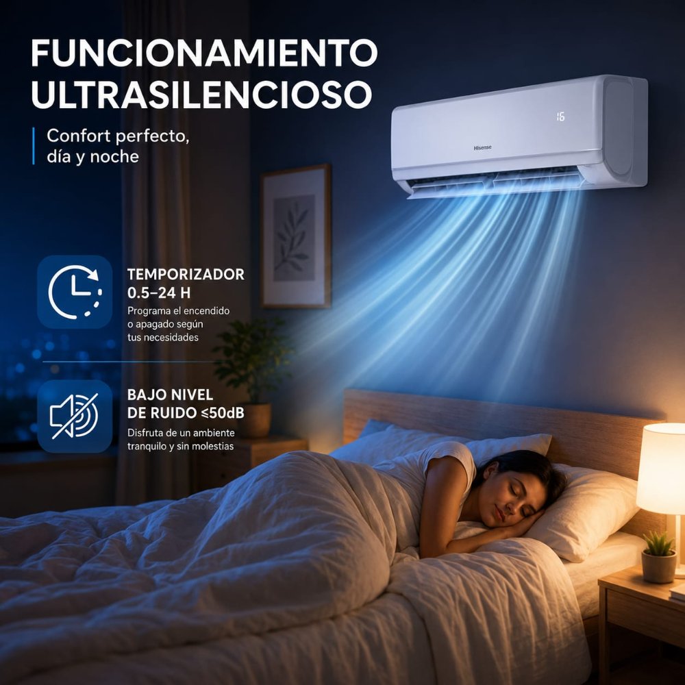 Aire Acondicionado RUDO - OXHALA 12,000 BTU WIFI    HS-WAC1
