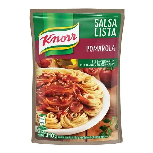 KNORR SALSA LISTA POMAROLA 340G