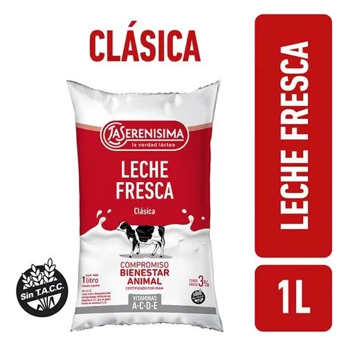 LA SERENISIMA LECHE ENTERA 3%
