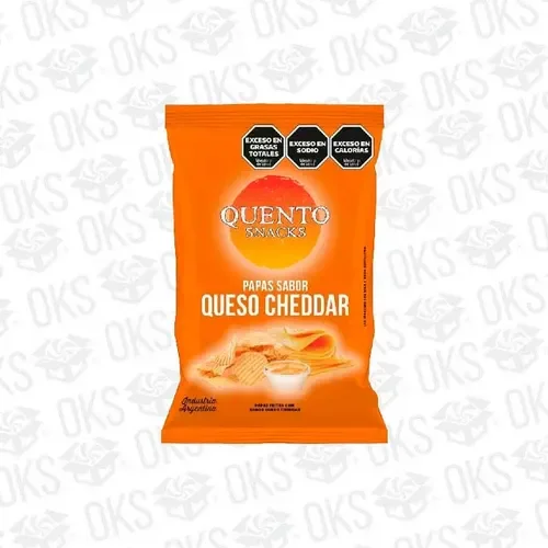 QUENTOS PAPA FRITAS CHEDDAR x 45g