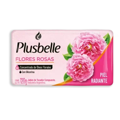 PLUSBELLE JABON DE TOCADOR F.ROSAS x120g