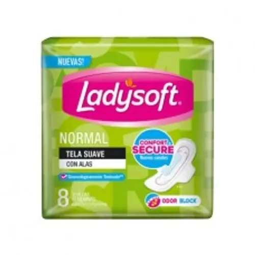 LADYSOFT TOALLITA C/ALAS X 8