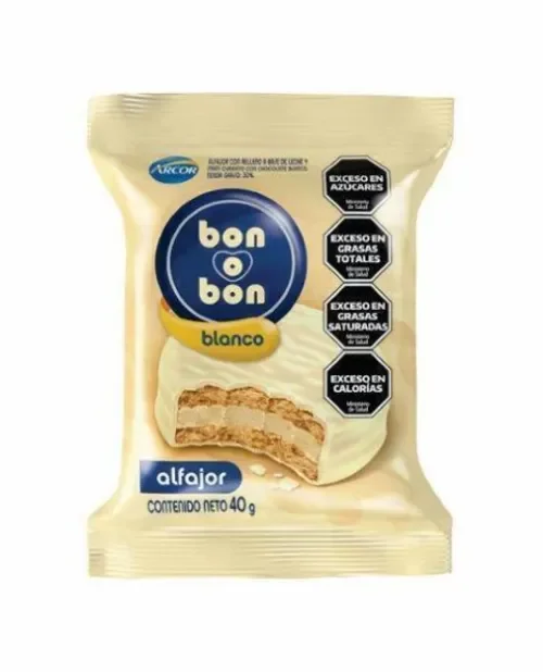 BON O BON ALFAJOR BLANCO TRIPLE