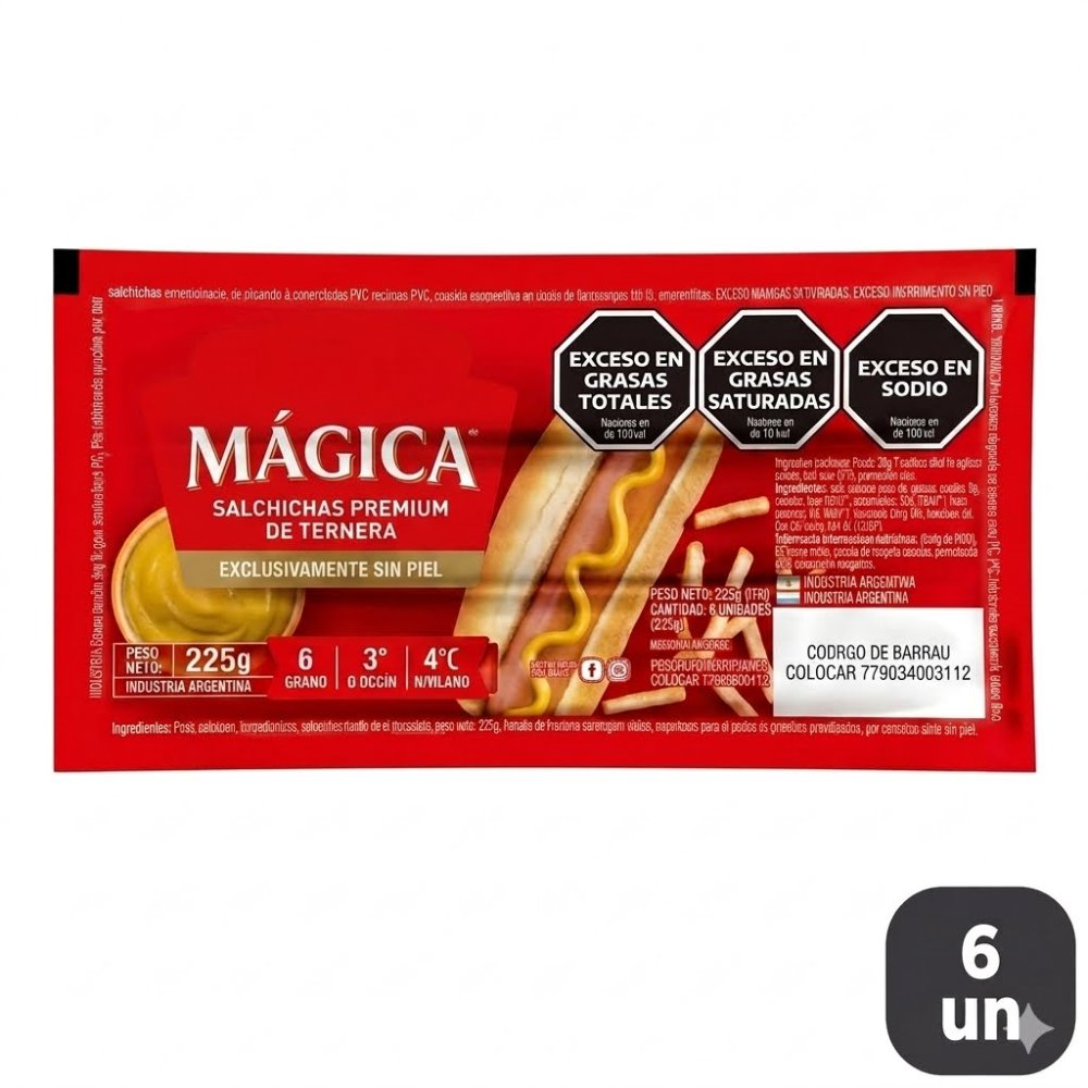 MAGICAS SALCHICHAS X6