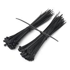 ABRAZADERA  PLASTICA  NEGRA  20 CM