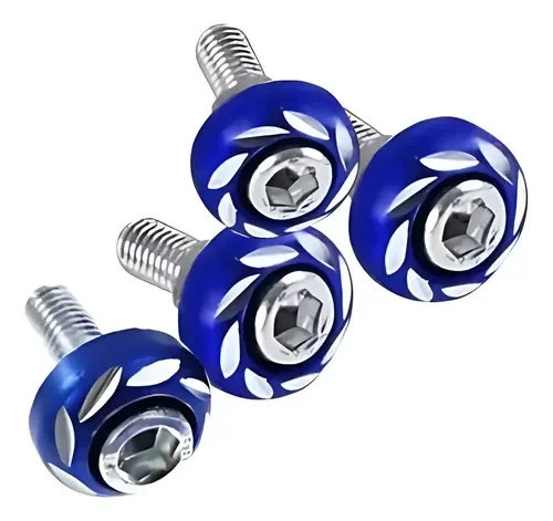 TORNILLO  PORTAPLACA  AZUL