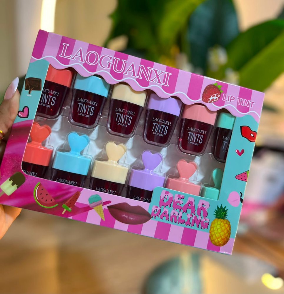 Tinta paleta de corazones