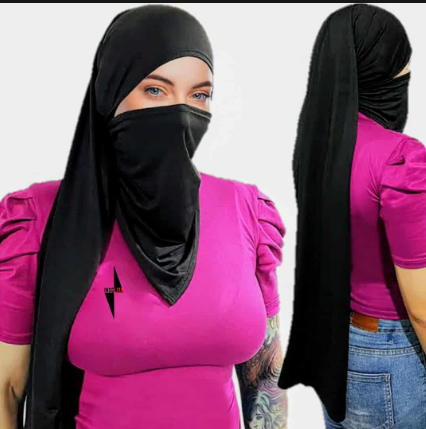 Balaclava Mujer – Protección Cabello, Rostro y Cuello 75 CM
