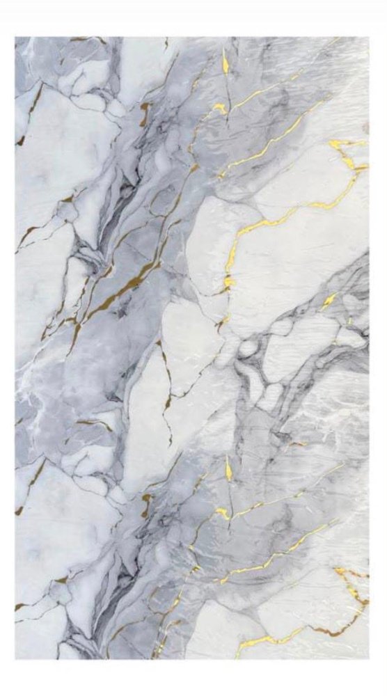 ROLLO ADHESIVO BLANCO CON GRIS VETEADO DORADO