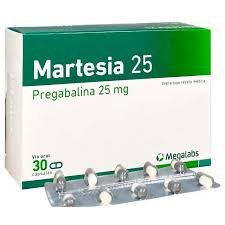 PREGABALINA 25MG MARTESIA