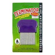 TERMINATOR PEINE SACA PIOJO ACERO INOXIDABLE