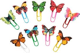 CLIPS MARIPOSA DE COLORES