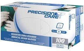 GUANTES DE LATEX PRECISION CARE X 100