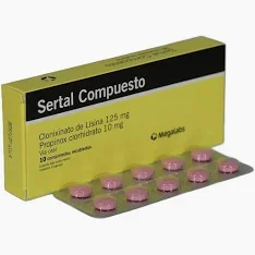 SERTAL COMPUESTO 10MG TAB