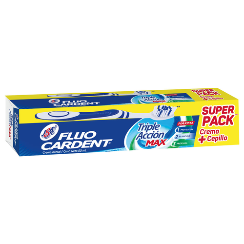 FLUOR CARDEN CREMA DENTAL 50 ML MAS CEPILLO