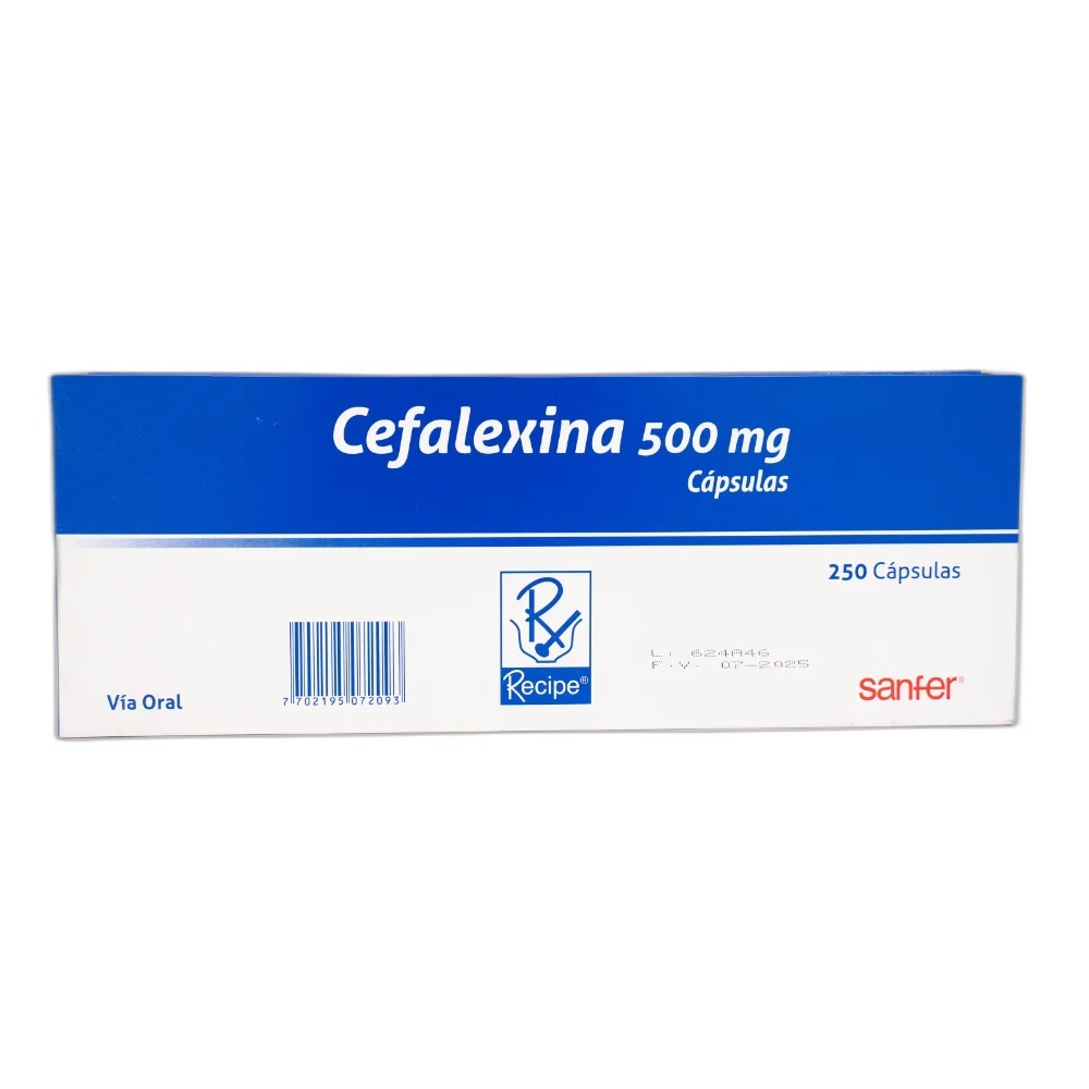 CEFALEXINA 500MG RESIPE SANFER