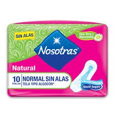NOSOTRAS NATURAL SIN ALAS X10 PAQUETE