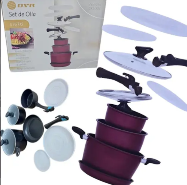 SET DE OLLAS 11 PIEZAS
