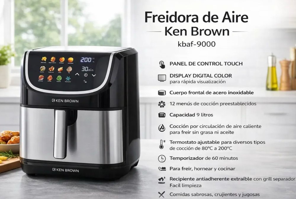 FREIDORA DE AIRE 9 LITROS KEN BROWN