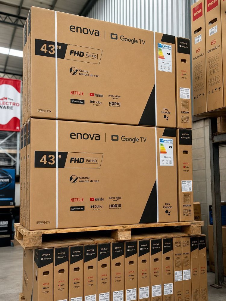 SMART TV ENOVA DE 43” PULGADAS FULL HD GOOGLE TV
