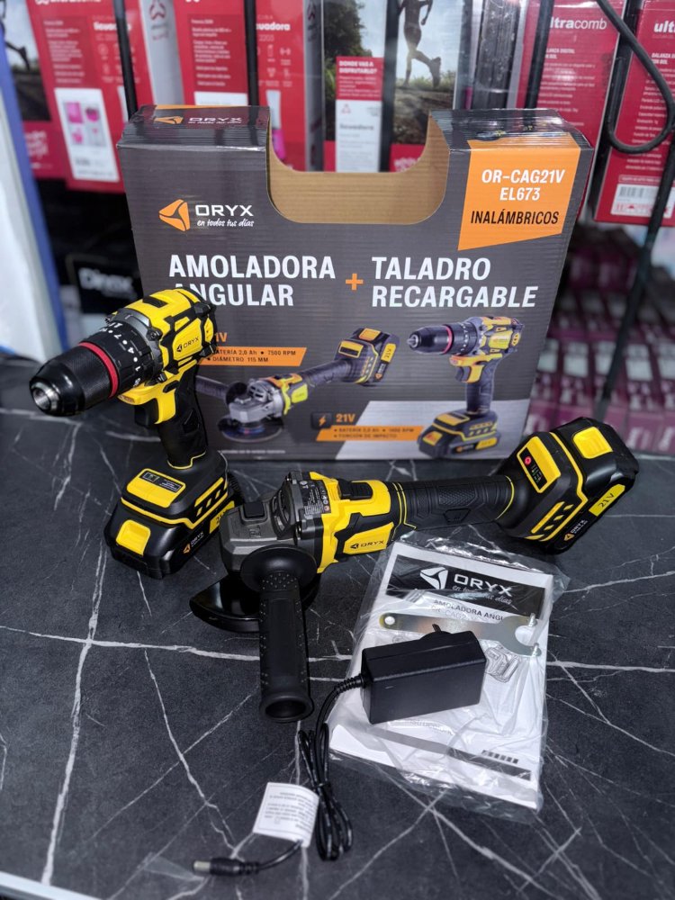 SET AMOLADORA Y TALADRO  ORCAG21V