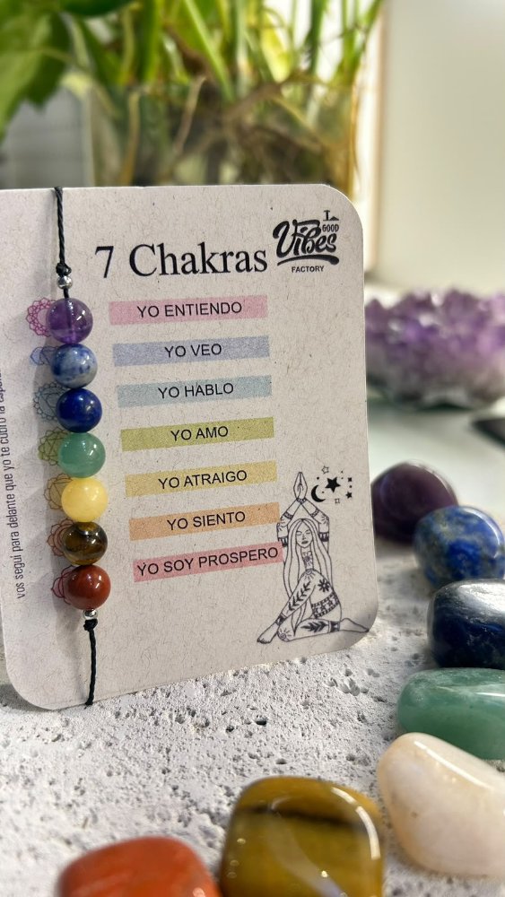PULSERA 7 CHAKRAS REGULABLE