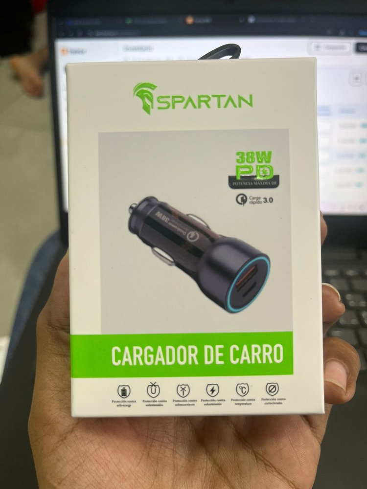 CARGADOR CARRO SPARTAN 38W