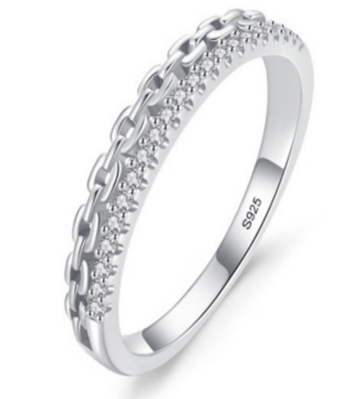 Anillo de plata-#7-Plata-SR034