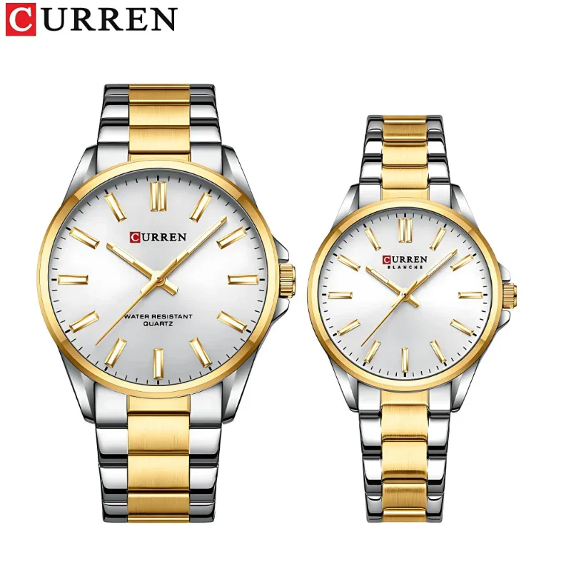 Reloj-Bicolor -Fondo Blanco-Curren-9090