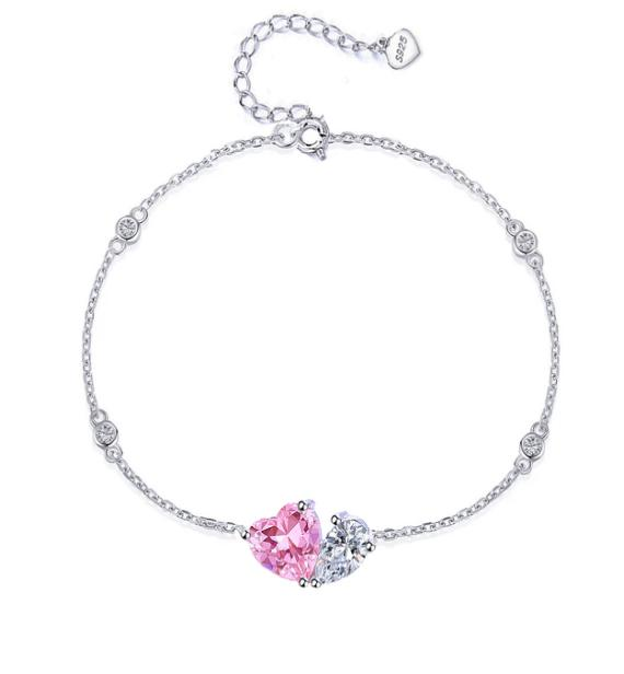Pulsera de plata-17+4cm-Plata-SB036