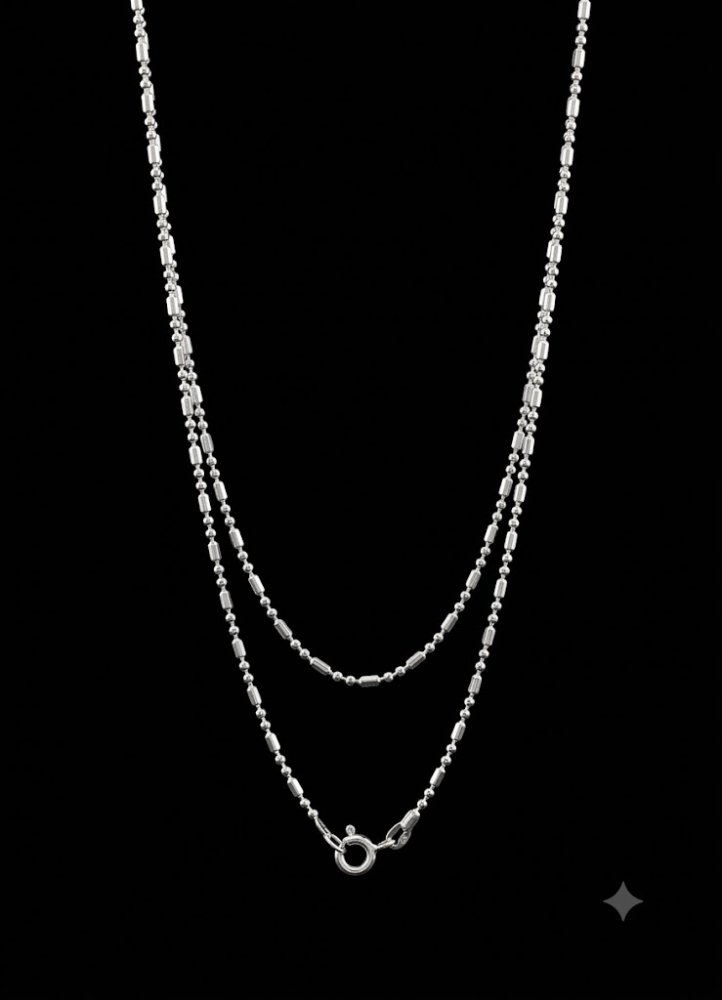 Cadena de plata-45 CM-Plata-C-0003