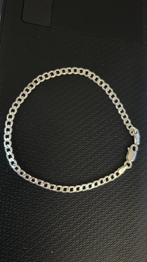 Pulsera de plata-19 CM-Plata-P-02
