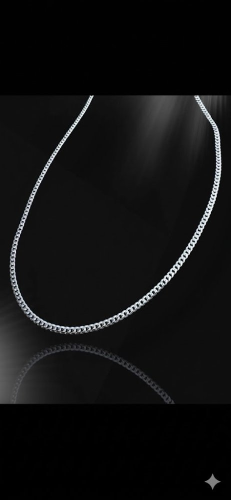 Cadena de Plata - Tejido Cubano 60CM - C-0008
