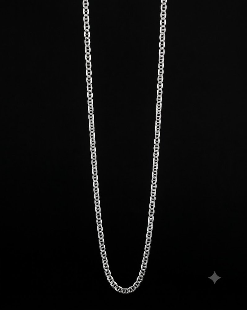 Cadena de plata-45 CM-Plata-C-0002