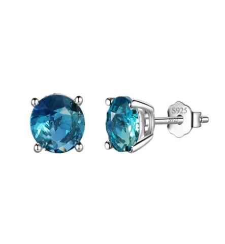 Aretes de plata-8mm-Plata-SE051