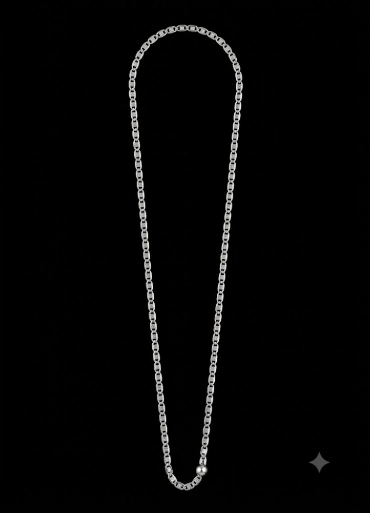Cadena de plata-45 CM-Plata-C-0005