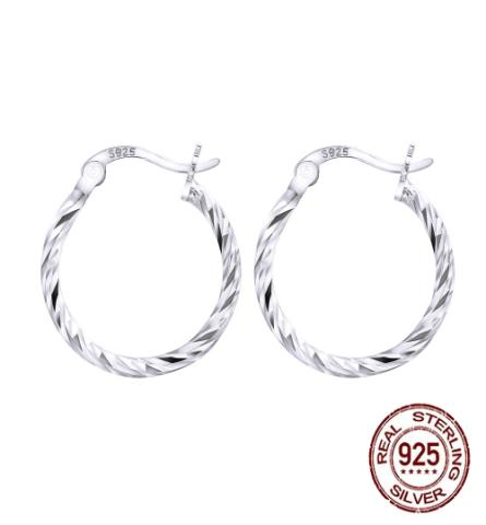 Aretes de plata-1.8cm-Plata-SE042