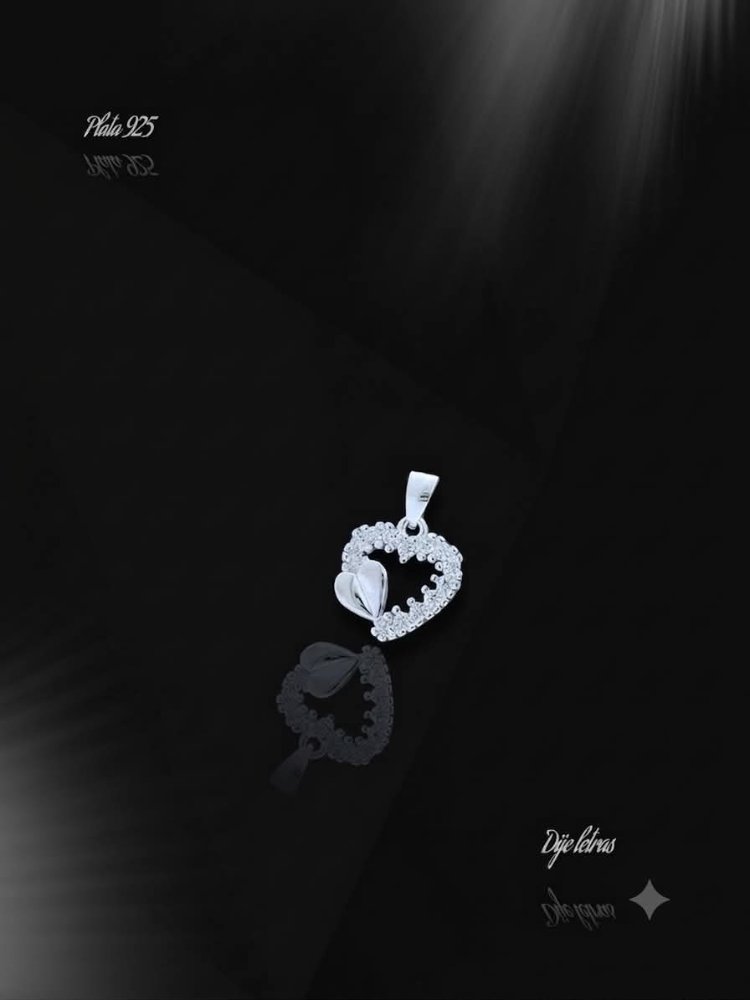 DIJE DE PLATA - BOBLE CORAZON - D-0011